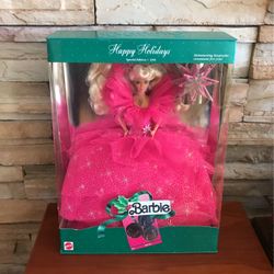 Barbie Happy Holidays Doll Special Edition 1990 Mattel New