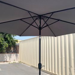 New In Box $40 Patio 10 FT Umbrella with Tilt and Crank, Outdoor Garden Market (Base not included)
