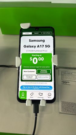 Take our Samsung A17  for free when you get a new line !!!!