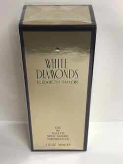 100 % authentic WHITE DIAMONDS BY ELIZABETH TAYLOR PERFUME FOR WOMEN. ORIGINAL BRAND NEW IN THE BOX