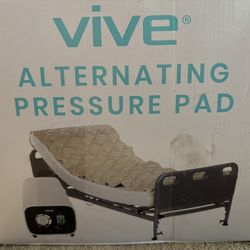 Vive Alternating Air Pressure Mattress Pad - The Original Bed Sore Prevention Solution - Hospital & Home Mattress Topper - Includes Waterproof, Heat R