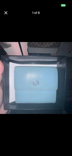 Chanel CC Button Compact Trifold Wallet