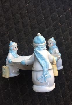 Snowman candy/dessert server