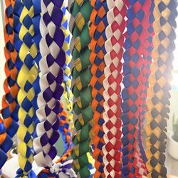Graduation ribbon leis