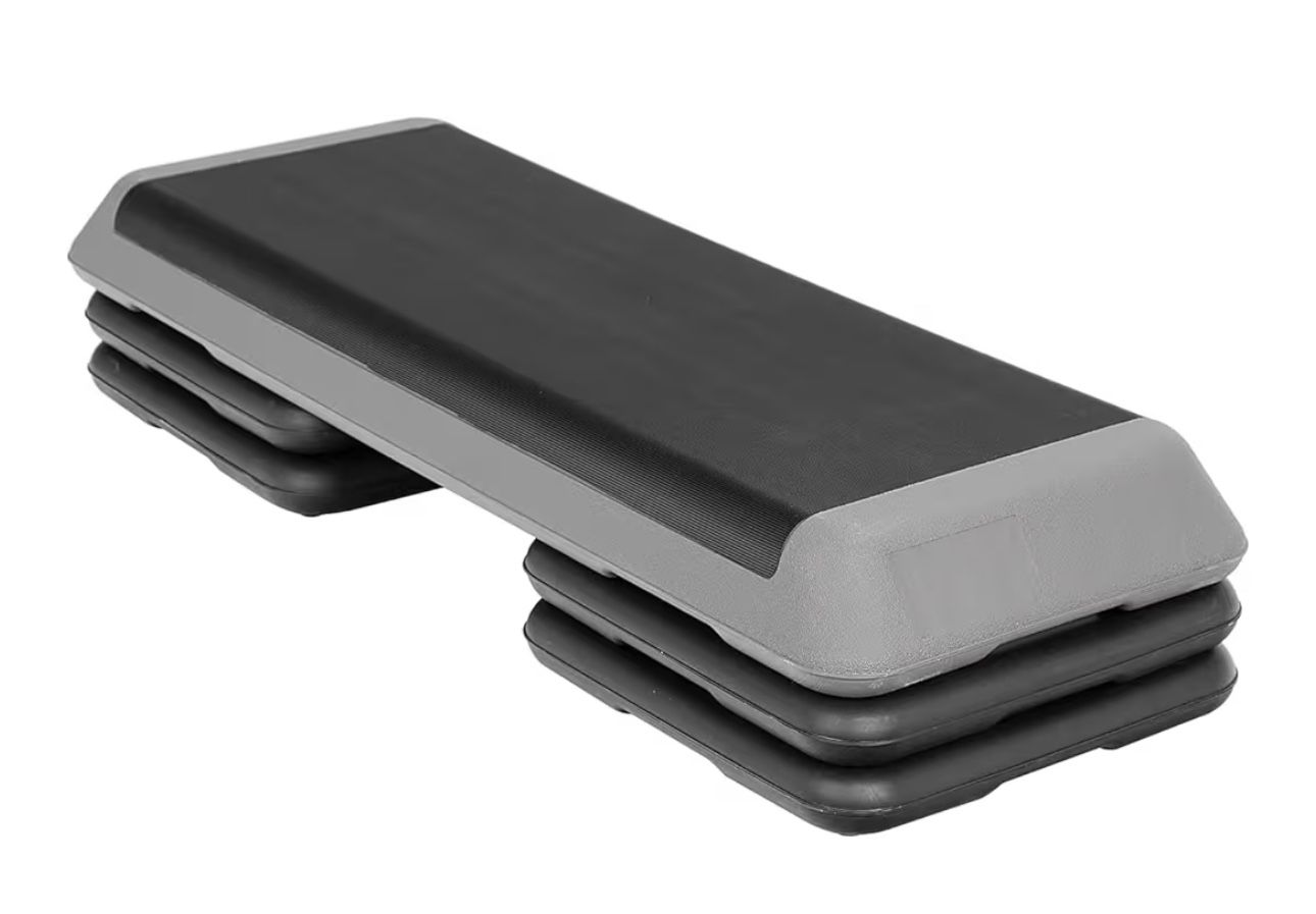 ZENY 43'' Exercise Aerobic Step Platform, Adjustable Fitness Stepper with 4 Stackable Risers