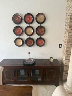 Console and iron decor