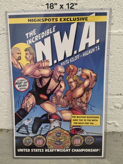 Nikita Koloff & Magnum TA Signed NWA Art w/ COA