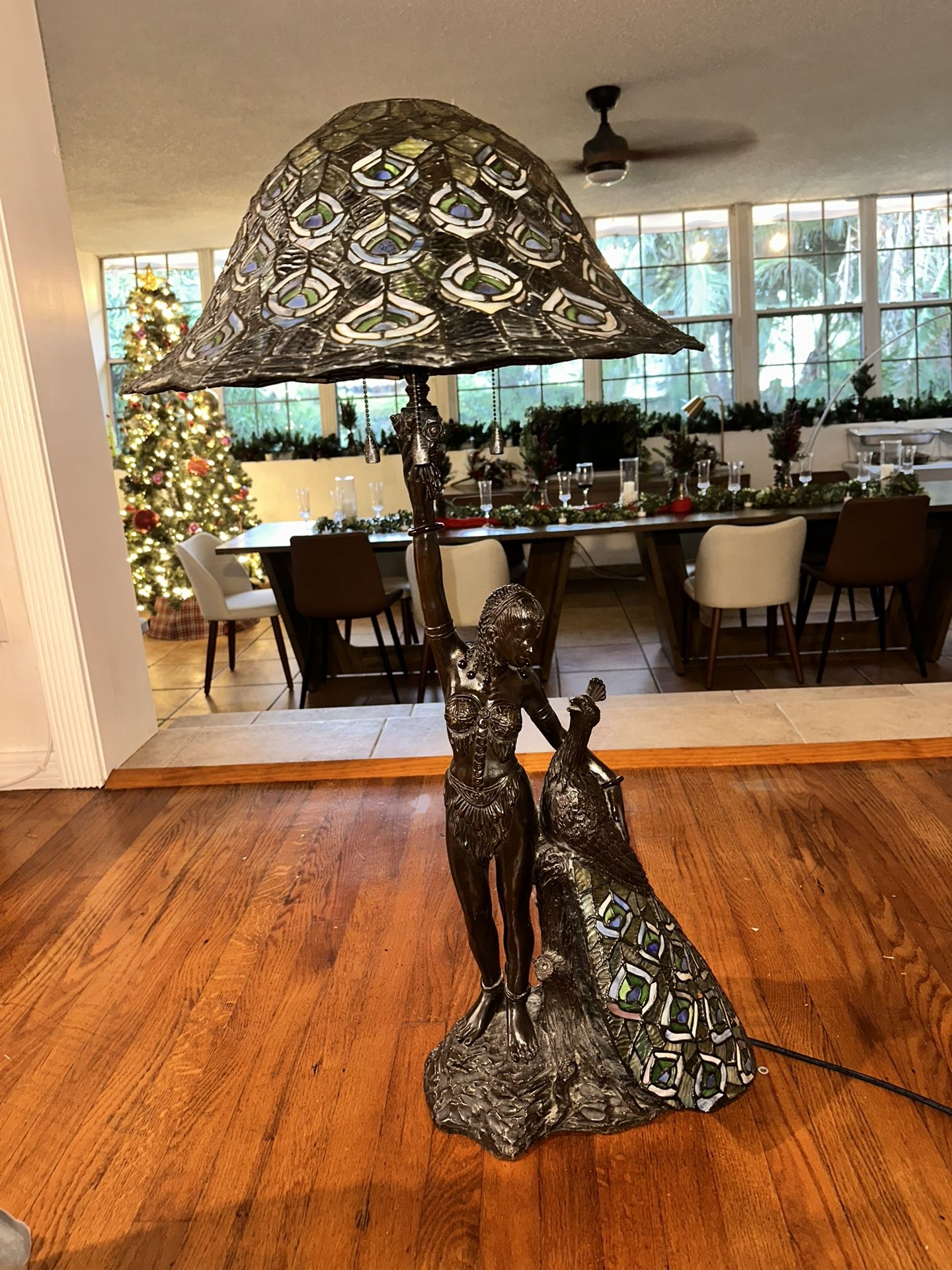 Tiffany Lamp Authentic Lady Bronze Vintage
