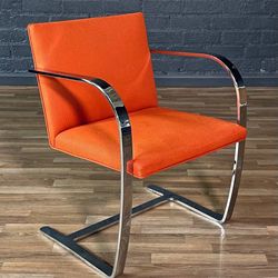 Signed Mies Van Der Rohe "Brno" Steel Chair for Knoll - Delivery Available 