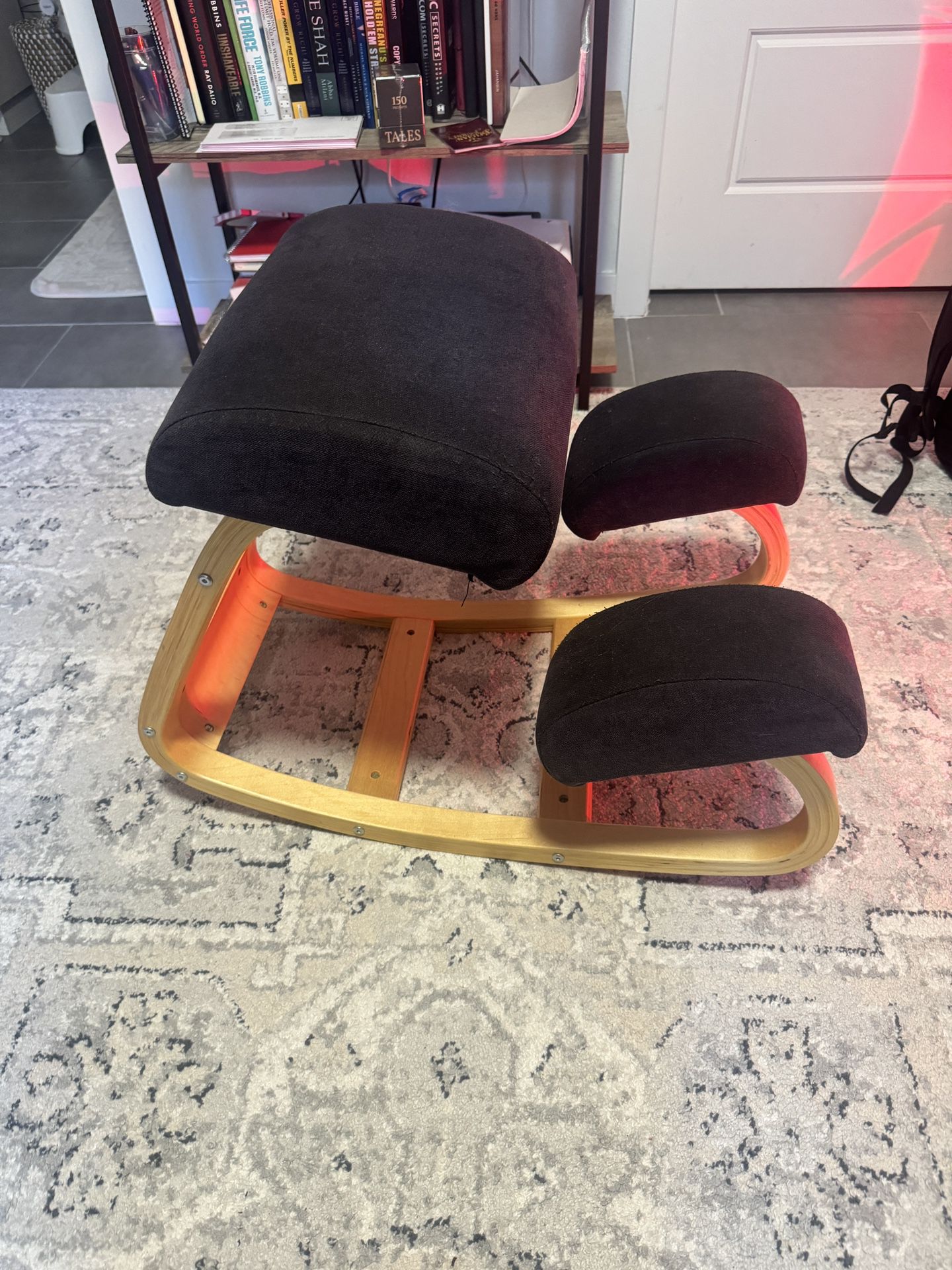 Ergonomic office kneeling rocking chair