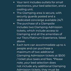 Country Thunder 2023 Glamping Package. Wisconsin 