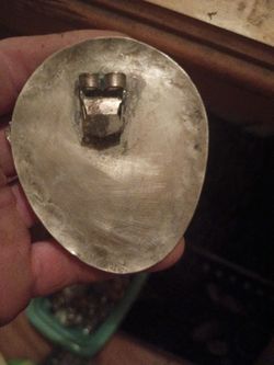 A Vintage Handmade From Mexico Eagle With A Gemstone I Guess