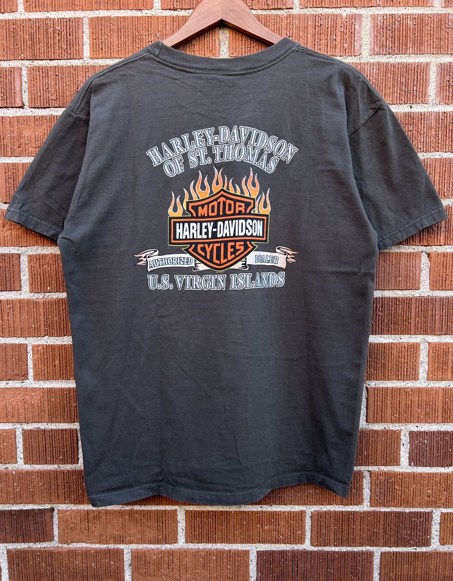 Vintage Harley Davidson St. Thomas U.S. Virgin Islands 2002 T-shirt