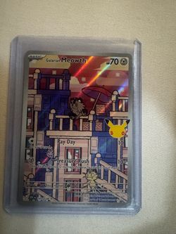 Galarian Meowth 141/128 Holo Pokémon Card