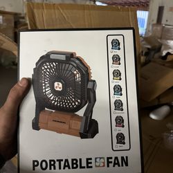 Portable rechargeable fan