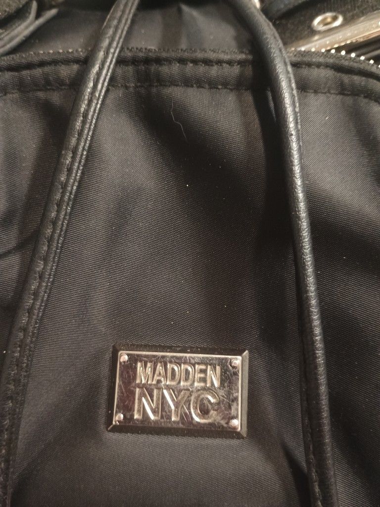 Steve Madden NYC Black Mini Backpack