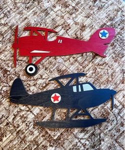 New Wood Airplane Wall Decor