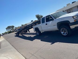 2006 Chevy Silverado 2500 And Trailers 50 Ft Long. 