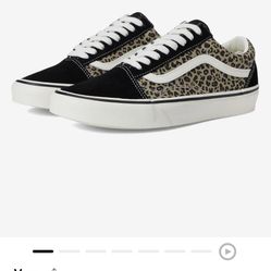 Kids Cheetah Print Vans