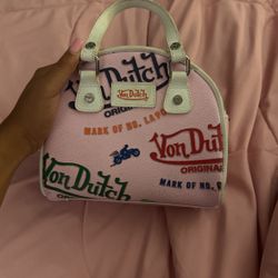 Pink Multi Color Von Dutch Purse 