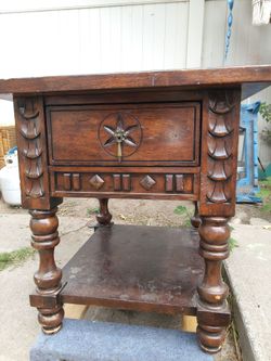 Wood End Table