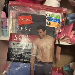 Hanes Men's 5PK Boxer Briefs M