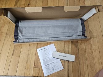 Brand New Threshold Cordless Roman Shade 23in x 65in Linen Blend Gray