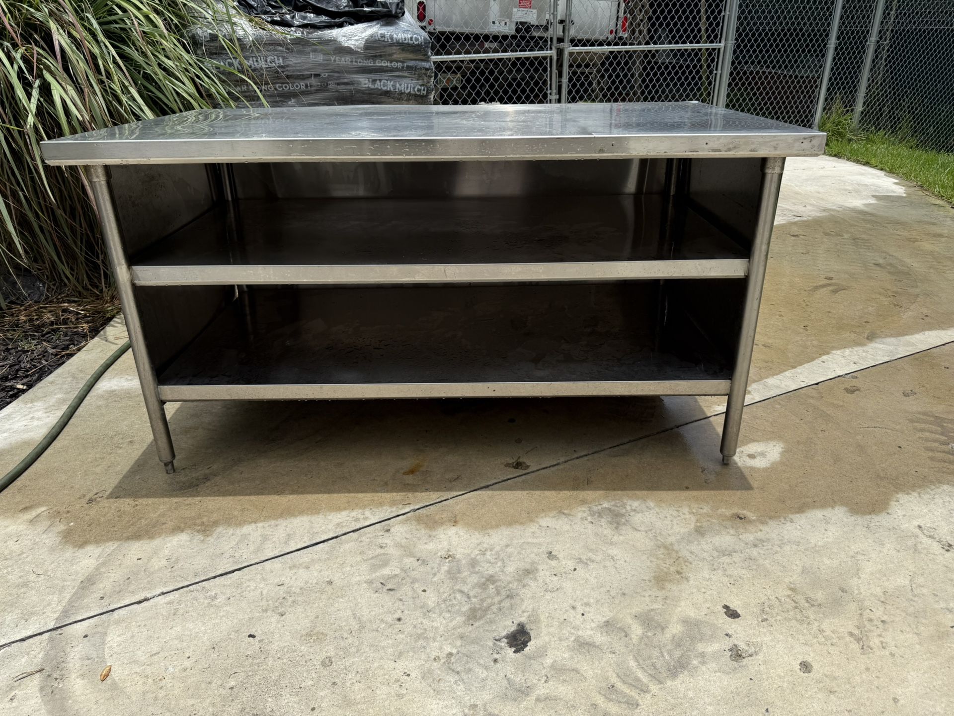36x66 Custom Stainless Steel Work Table