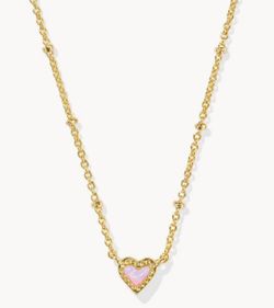 Kendra Scott Gold Heart Necklace New