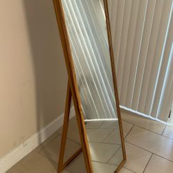 WOODEN MIRROR ( Brand New; 5 Ft)