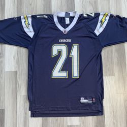  Vintage San Diego Chargers Ladanian Tomlinson NFL Jersey. Mens Size Large. No Stains Or Tears But Has Lots Of Cracking. See All Pics 