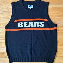 Vintage Original Starter Chicago Bears Mike Ditka Sweater Vest Men’s Size XL