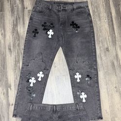 Brand New Chrome Heart Jeans With Package 