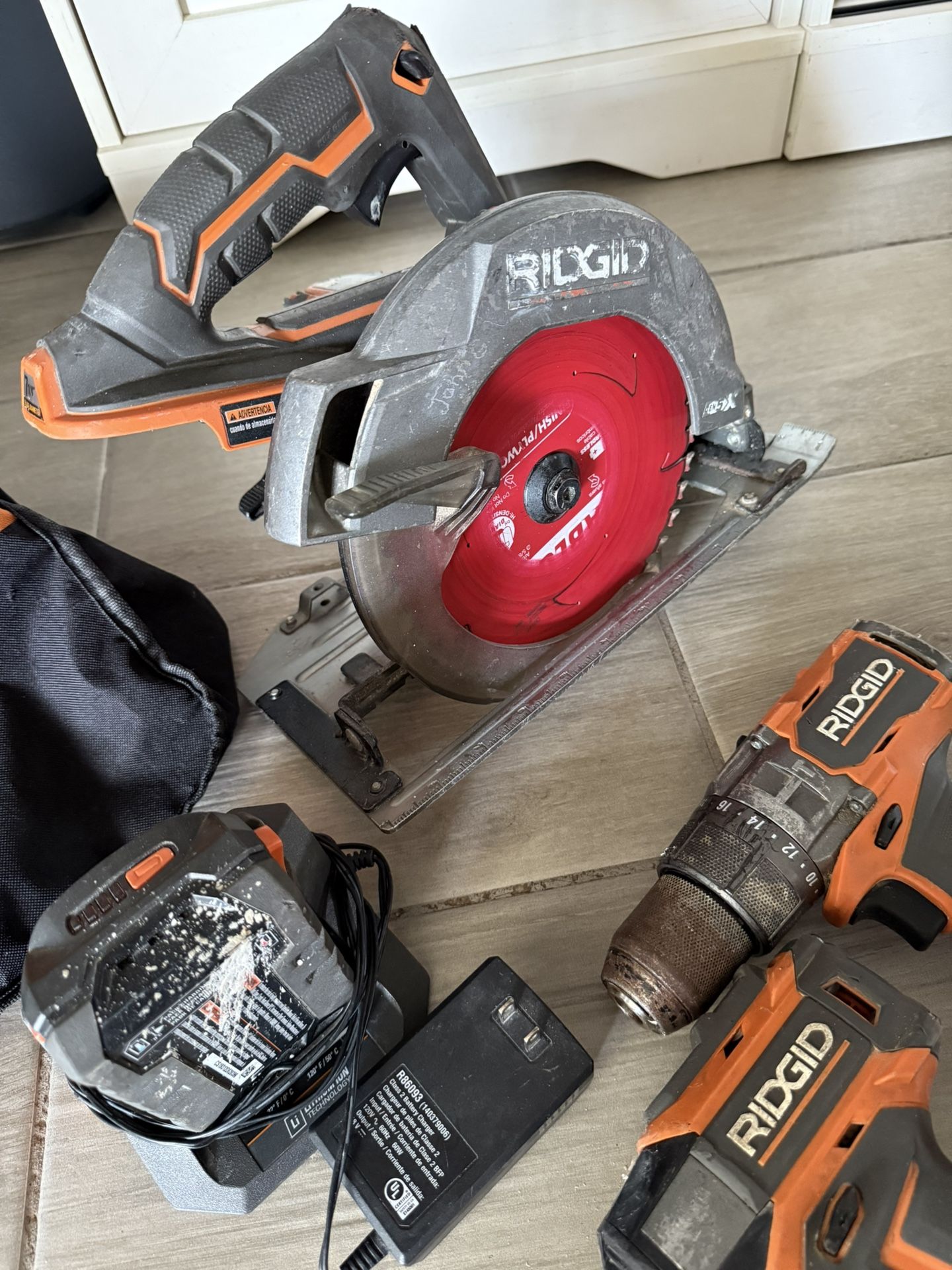 Circular Saw, Impact And Hammer Drill And One Battery Included