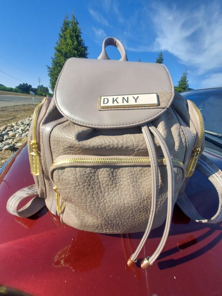 DKNY Leather Backpack