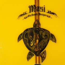 Yellow 9'4" Masi Surfboard Stolen