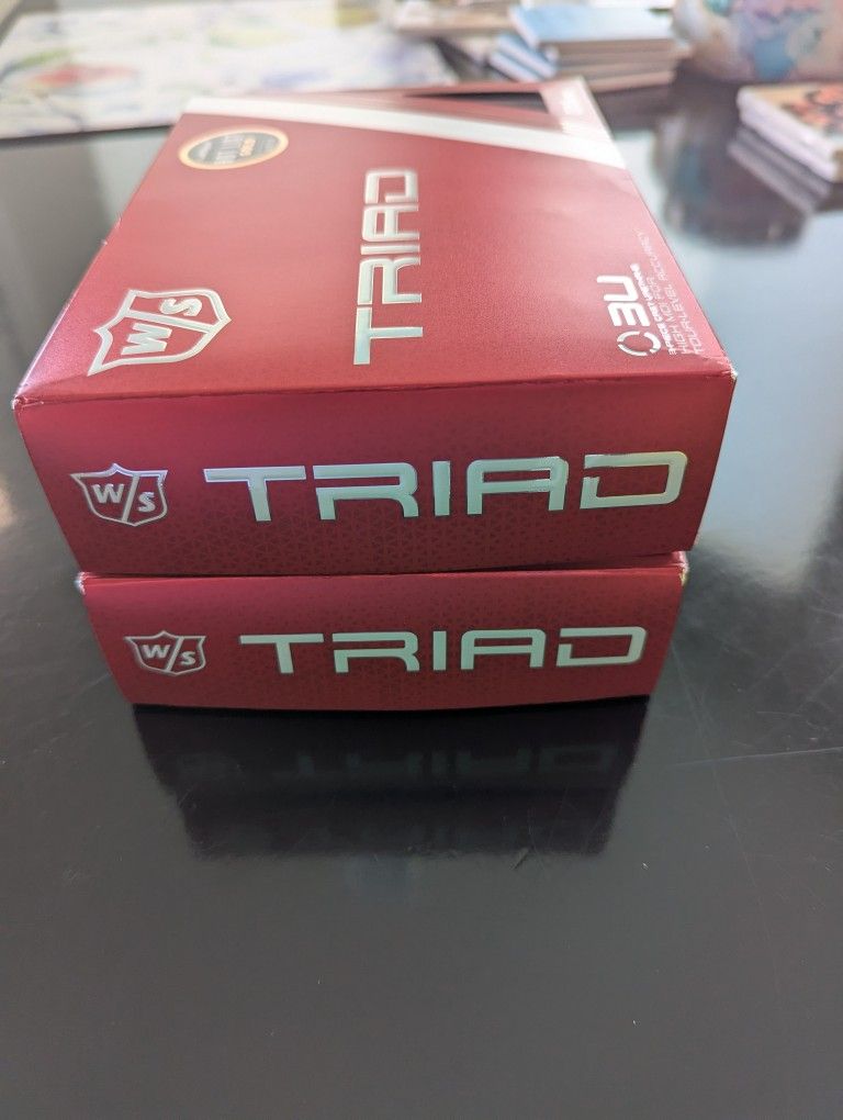 2 Boxes Wilson Triad Golf Balls
