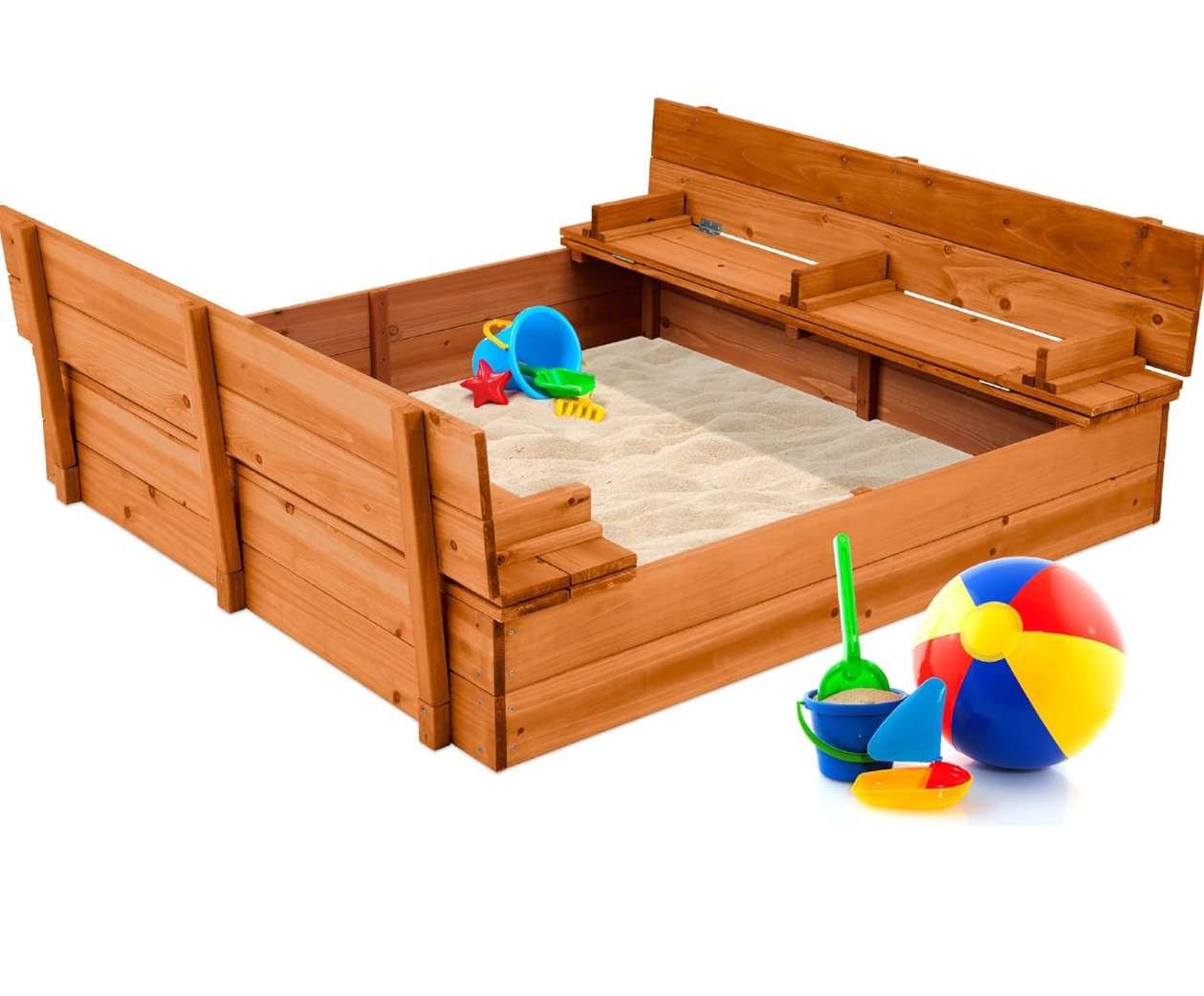 Best Choice Products Kids' Outdoor Wooden Sandbox!