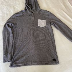Quiksilver Thermal Hoodie Mens Size LX In Really Good Condition