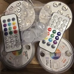LOFTEK Submersible LED Lights with Remote, 13 LED Pool Lights for Inground Above Ground Pool with Magnets &10 Suction Cups,16 Color Changing 