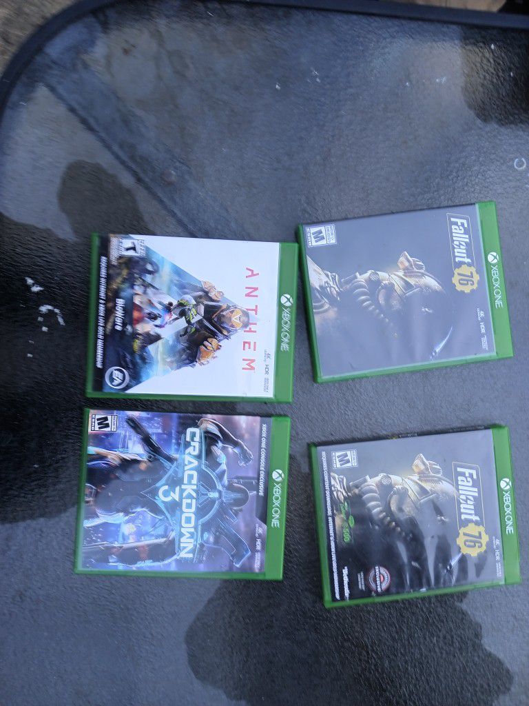 4 xBox one Games For Sale. 