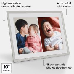 Brand new White ‼️‼️Aura Carver 10.1" WiFi Digital Picture Frame | The Best Digital Frame for Gifting | Send Photos from Your Phone | Quick, Easy Setu