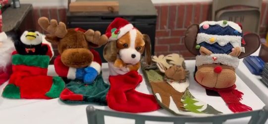 Christmas Stuffed Animal Stocking Set