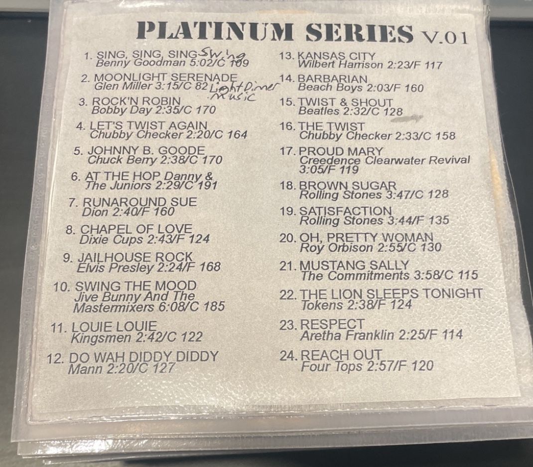 Promo Only Platinum Series 40 CD’s