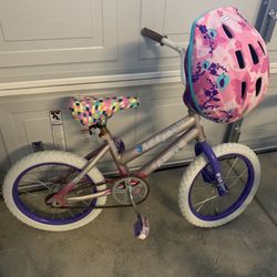 Girls Bike And Helmet 