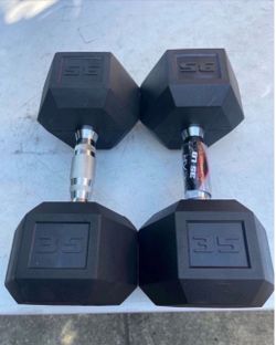 CAP Barbell, 35lb Coated Hex Dumbbell, Single