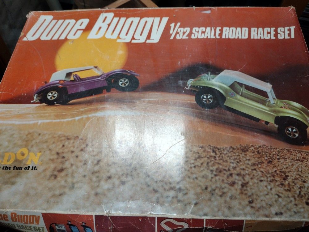 Eldon Vintage Dune Buggy Slot Car Set