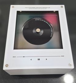 BTS Vinyl Record Fridge Magnets Set of 9 with Mini Record Player Display Case – K-Pop ARMY Collectible