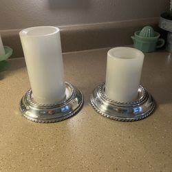 Pottery Barn Pillar Candle Holder