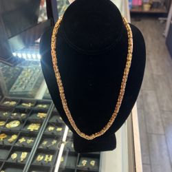 10KT BYZANTINE NECKLACE